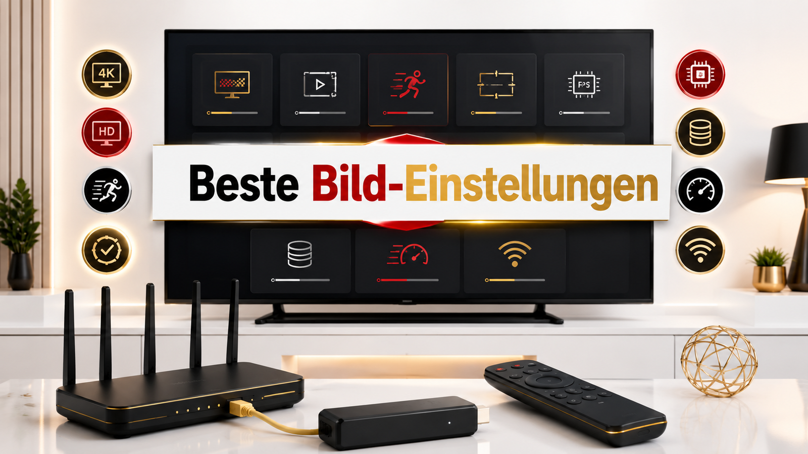 Beste IPTV Bild-Einstellungen für HD und 4K Qualität